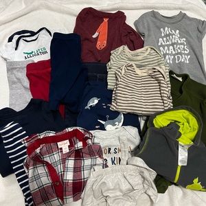 Lot of boys clothes 0-3 months